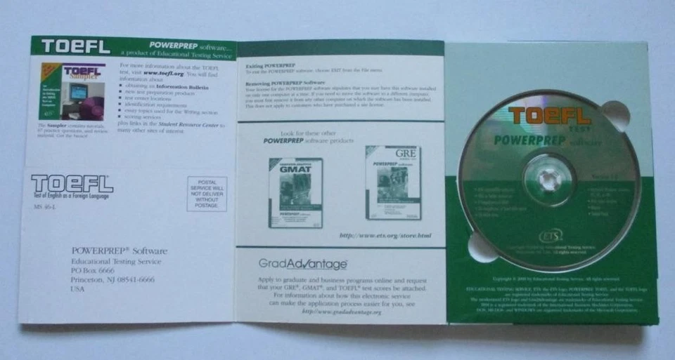 Powerprep Software; Preparation for the Computer Based Toefl Test (2000 CD V. 1) - Image 3 of 4