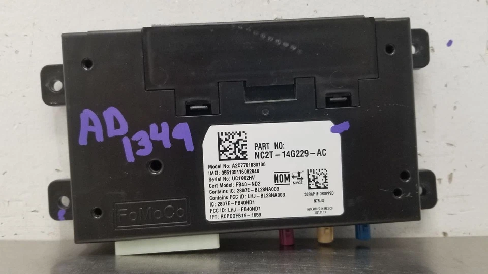 22 MÓDULO DE CONTROL DE COMUNICACIÓN FORD E350 VAN SD NC2T14G229AC Foto 4 de 4