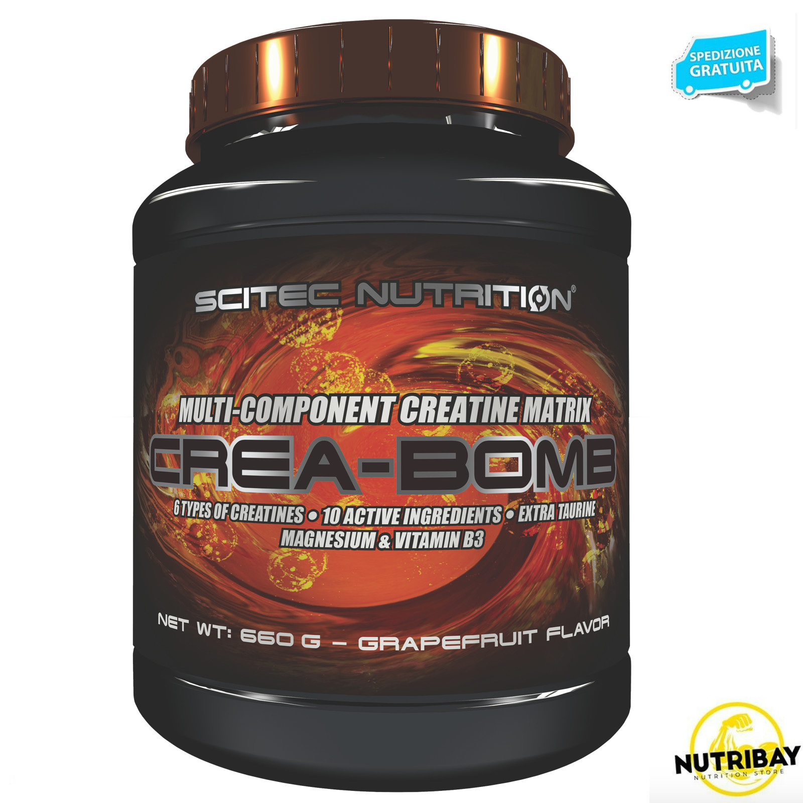 Crea Bomb Scitec: La Vera Creatina per Muscoli d'Acciaio
