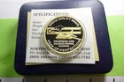U.S. AIR FORCE PETERSON AFB 302ND AIRLIGHT WING 999 SILVER GOLD COIN COA 4PA3