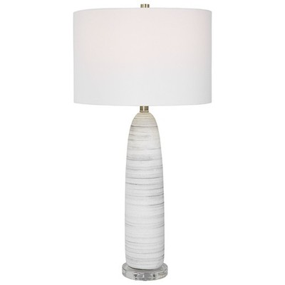 Uttermost 30004-1 Levadia Matte White Table Lamp