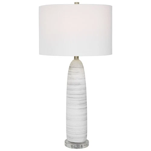 Uttermost 30004-1 Levadia Matte White Table Lamp - Picture 1 of 6