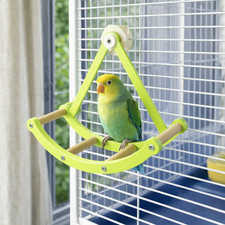 Hammock Parrot Swing Toy Rocking Perch Stand Climbing Rack Cage Accessories