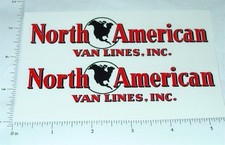 Pair Custom North American Van Lines Truck Stickers CU-034