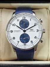 IWC Portugieser Chronograph Stainless Steel White Dial 41mm IW371620 Full Set