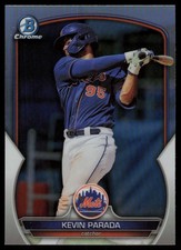 2023 BOWMAN DRAFT CHROME KEVIN PARADA RC NEW YORK METS #BDC-32 REFRACTOR