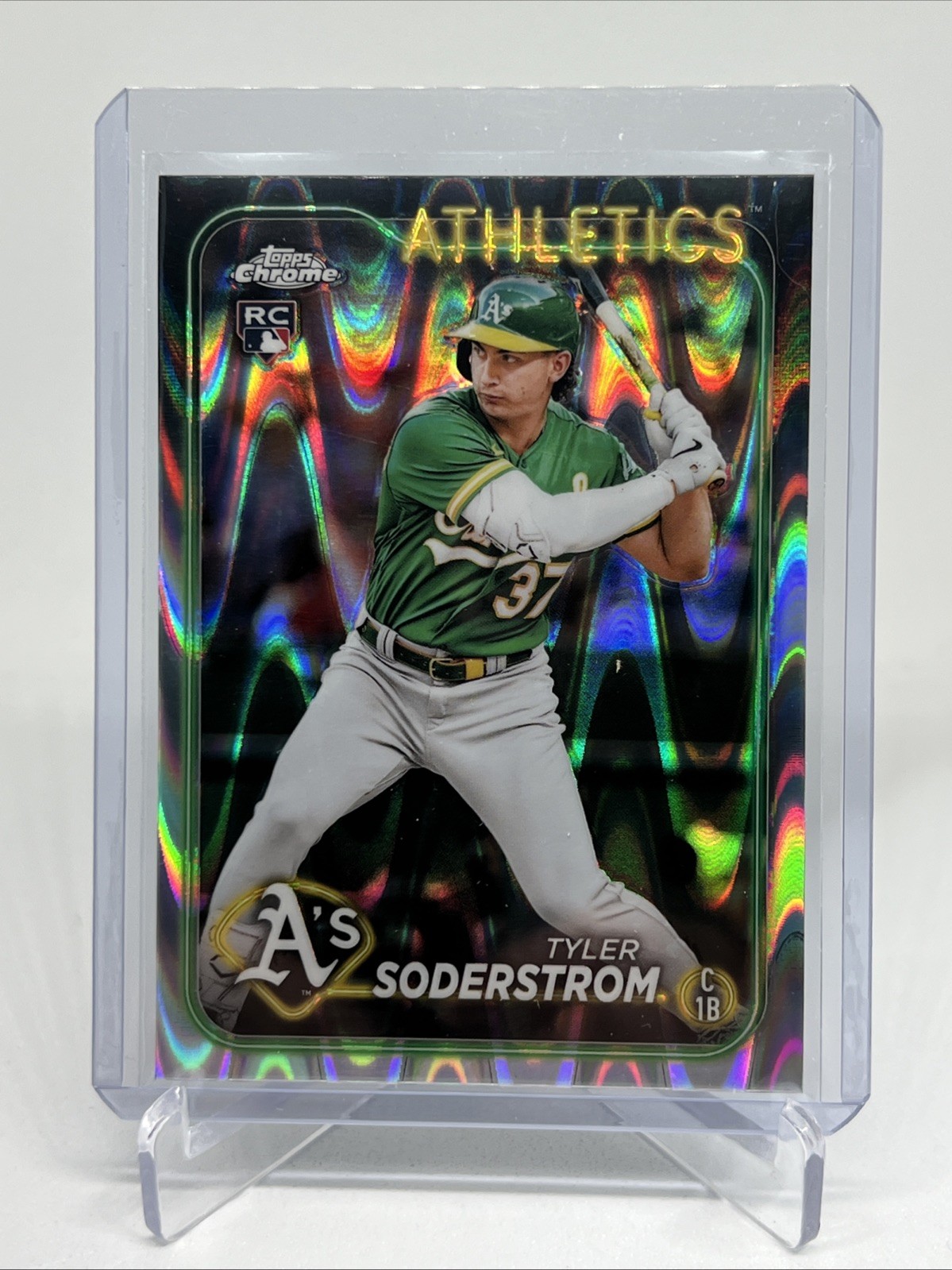 2024 Topps Chrome - Tyler Soderstrom #298 RayWave Refractor (RC)