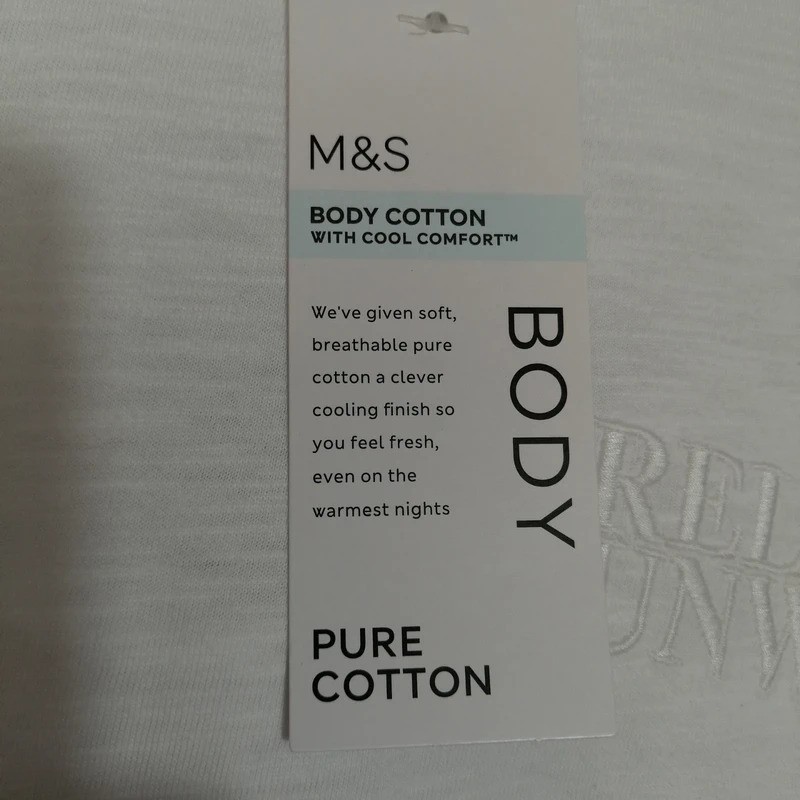 Set/Pigiama M&S Body Puro Cotone Salotto Taglia UK M foto 4