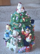 Spode 13  Christmas Tree Sculpted Cookie Jar ...