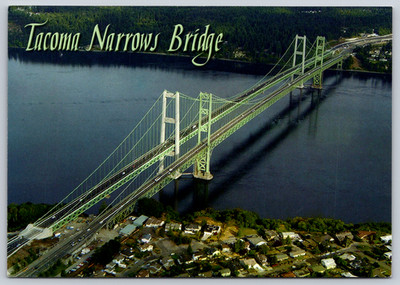 Postcard  Tacoma Washington Tacoma Narrow Bridge