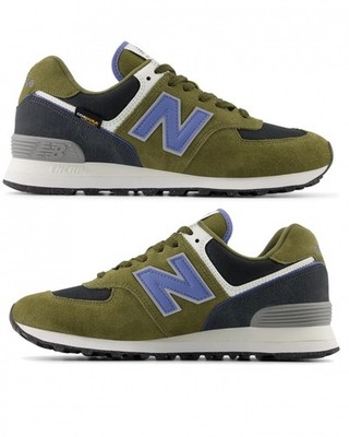  New Balance 574 3IR Herren Sneaker Schuhe Olivgrün Lifestyle 