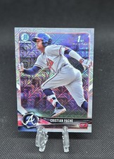2018 Bowman Chrome Cristian Pache 1st Mega Box Mojo Refractor #BCP46 Braves Mets