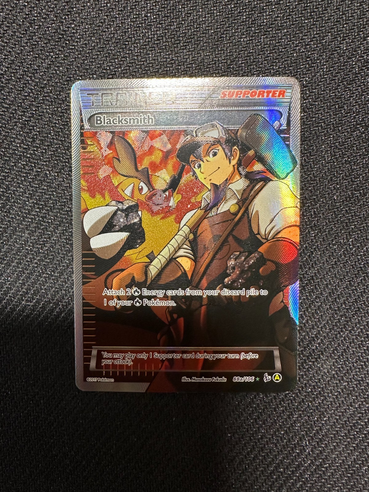 2017 Pokemon XY Premium Trainer Collection Blacksmith #88a/106 Alt Art EX-NM