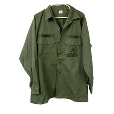 USM US Navy Seabees Utility Dura Press Shirt Size 17.5 x 34 OG-507 B