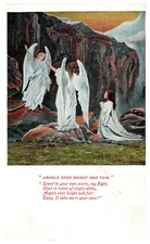 Vintage 1910s Postcard Angels Ever Bright and Fair Valentines British Series