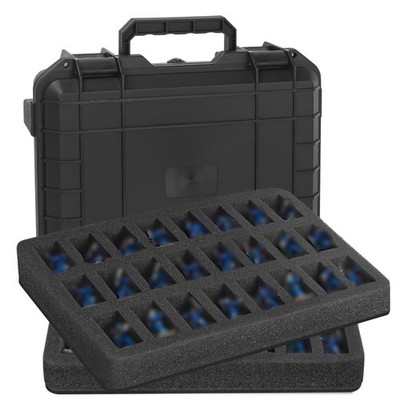 Miniature Storage Figure Case, Miniature Sturdy Hard Case 48 Slot Figurine Mi