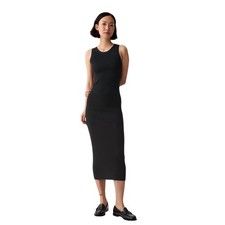 GAP Women's Ribbed Tank Midi dress Size S Black