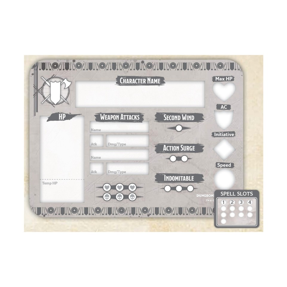 GF9 D&D Tokens Fighter Token Set (2nd Ed) SW (New) | eBay