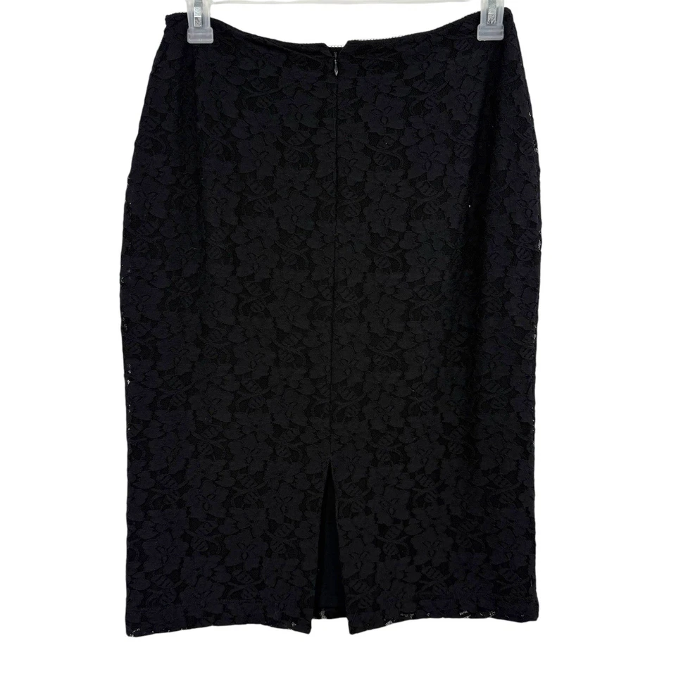 Falda Lápiz Express Negra Encaje Talla 10 Carrera Coqueta Western Fairy Whimsigoth Foto 3 de 4