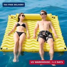 Yellow Floating Water Mat, Float Pad, for Lake Pool Water Beach Sea Ocean