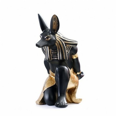 Telefonständer mit Flaschenhalter Deko Anubis Statue kompakt für Sammler