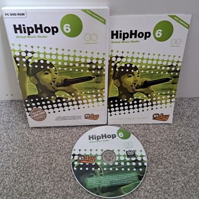 eJay HipHop 6 Create Your Music Now PC Software DVD ROM Virtual Studio Rare VGC