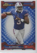 2013 Topps Finest Blue Refractor 6/99 EJ Manuel #115 xm0