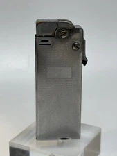 VINTAGE THORENS SWISS FAB SUISSE ETCHED CHROME CIGARETTE LIGHTER