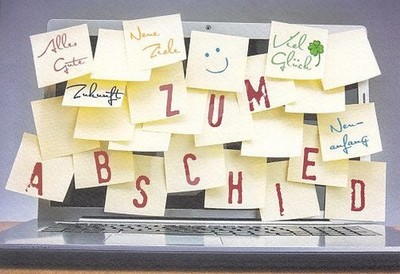 *Doppelkarte*Zum Abschied*Kollege/in*Alles Gute*Neue Ziele*Viele Glück*....