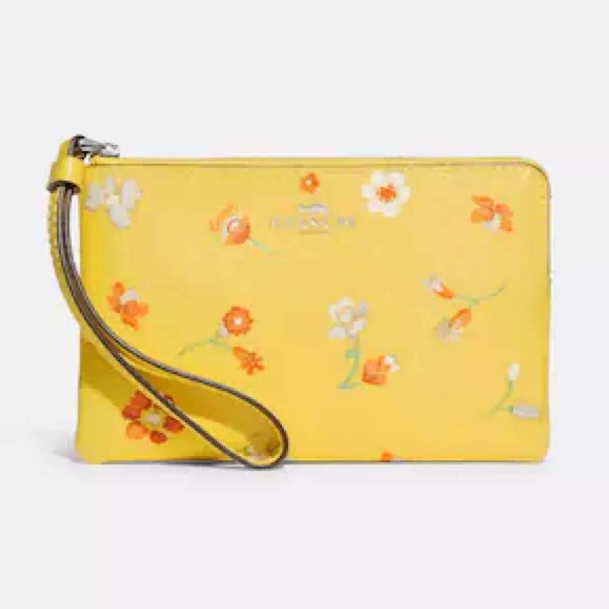 Coach hotsell yellow wristlet