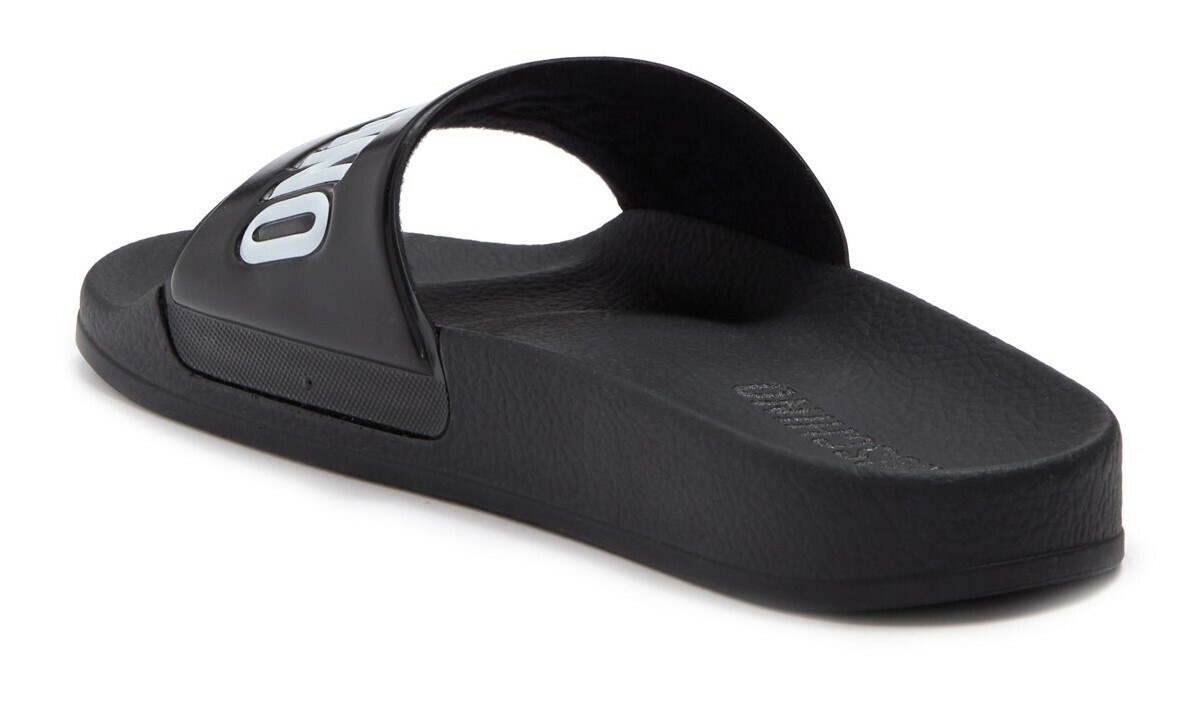 MOSCHINO 'Logo Pool Slide Sandal' Men's Black Made in ITALY