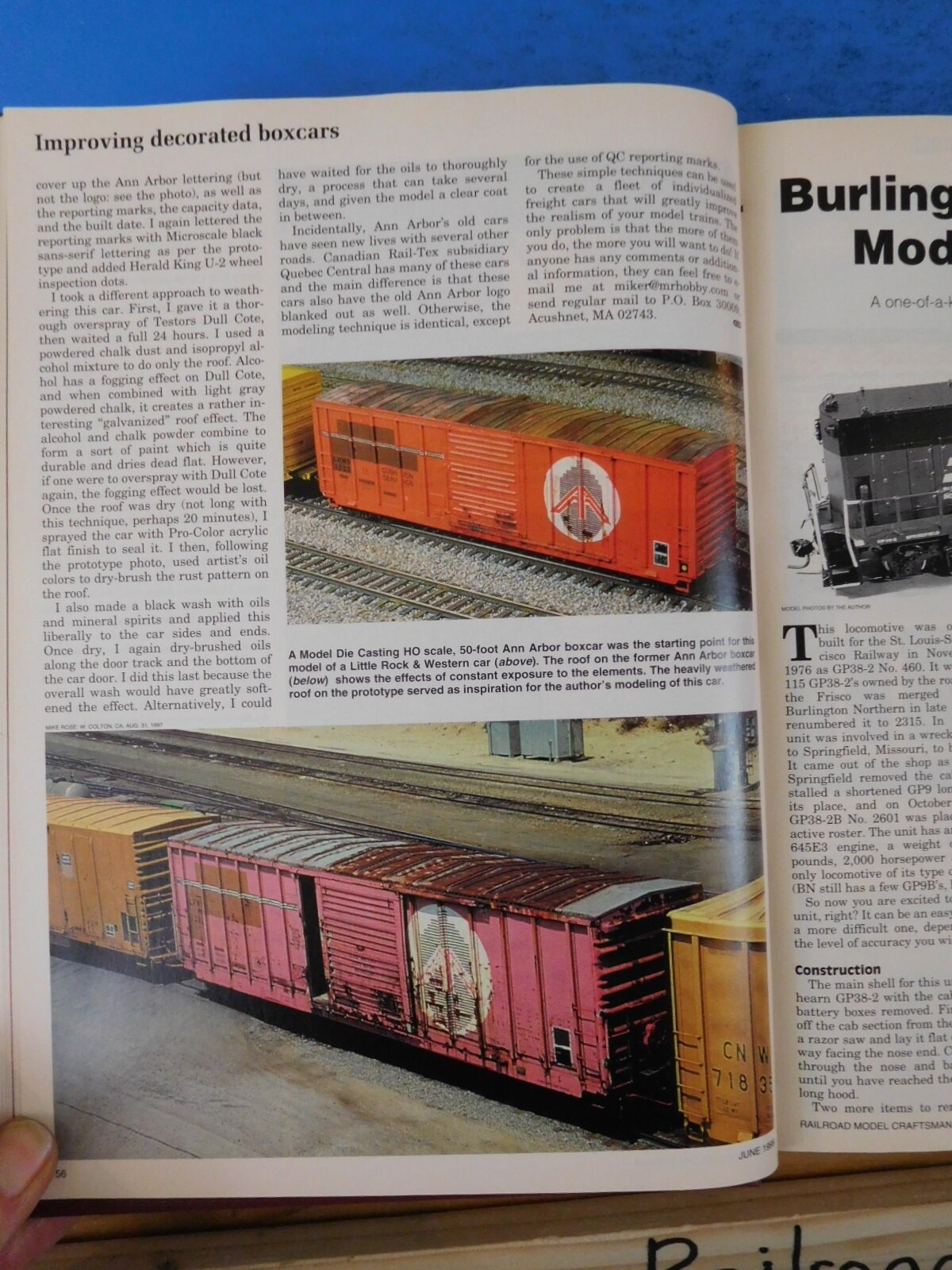 Railroad Model Craftsman Magazine Bound Volume 68 June 1999 - May 2000 - Picture 5 of 9