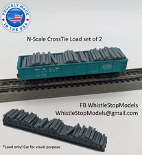 N Scale Crosstie Flat Car Load N9000
