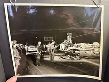 1962 Photo, Auto Wreck, Blatz Beer, Double Exp Indiana St. Police, Fort Wayne #7