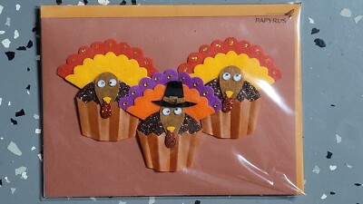 Papyrus Thanksgiving Turkey Day Card - Brand New