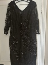 Lizabella Black evening dress size 14 RRP £249 BNWT