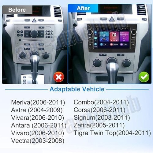 Head unit For Vauxhall Vivaro 2006-2010 Android 14 Apple Carplay Radio Stereo FM - Picture 6 of 14