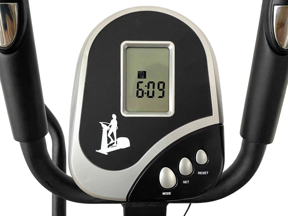 ELLITTICA Cyclette Trainer sella regolabile Bike Fitness display LCD ORB2600S - Immagine 3 di 4