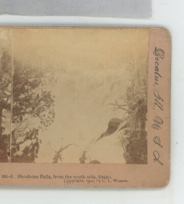 Shoshone Falls from South Idaho ID International Stereoview