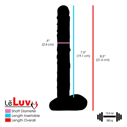 LeLuv Glass DARK NIGHTS 3 Piece Gift Set Dildos & Butt Plug - Picture 6 of 9