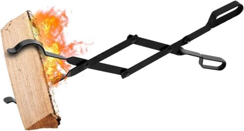 Heavy-Duty 26-Inch Fireplace Tongs - Safe Log Grabber for Indoor/Outdoor Use - Picture 11 of 11