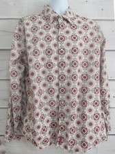 Tommy Hilfiger Denim Red Label, XL, White/Red, XL, LS, Snap closure