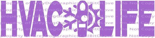 HVAC LIFE METER AC VINYL DECAL CONSTRUCTION HEATING AIR CONDITIONING STICKER - Picture 16 of 24