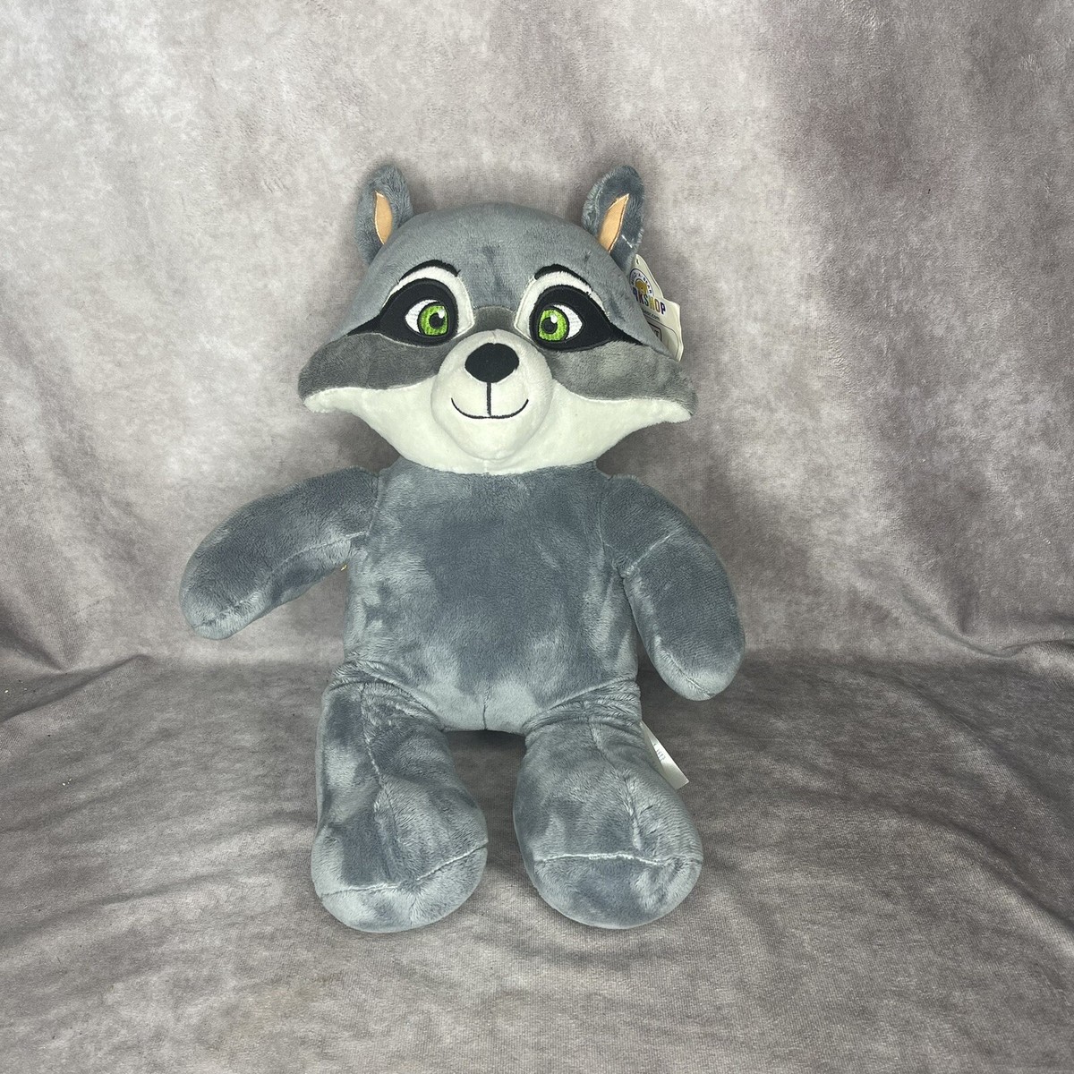 NWT Build A Bear Workshop Oliver Raccoon Gray Plush 15