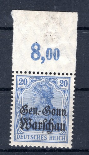 Poland 13c Por Margine Upper MNH Unstamped BPP (K6252