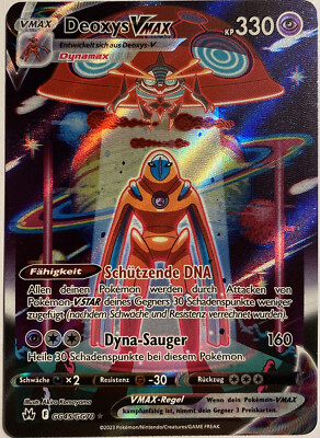 Pokemon Deoxys VMAX Alternative Art | Deutsch GG45/GG70 Zenit der Könige | NM