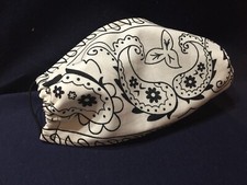 BANDANA Fitted Face Cover with Pocket Handmade. Washable/Reusable Mask