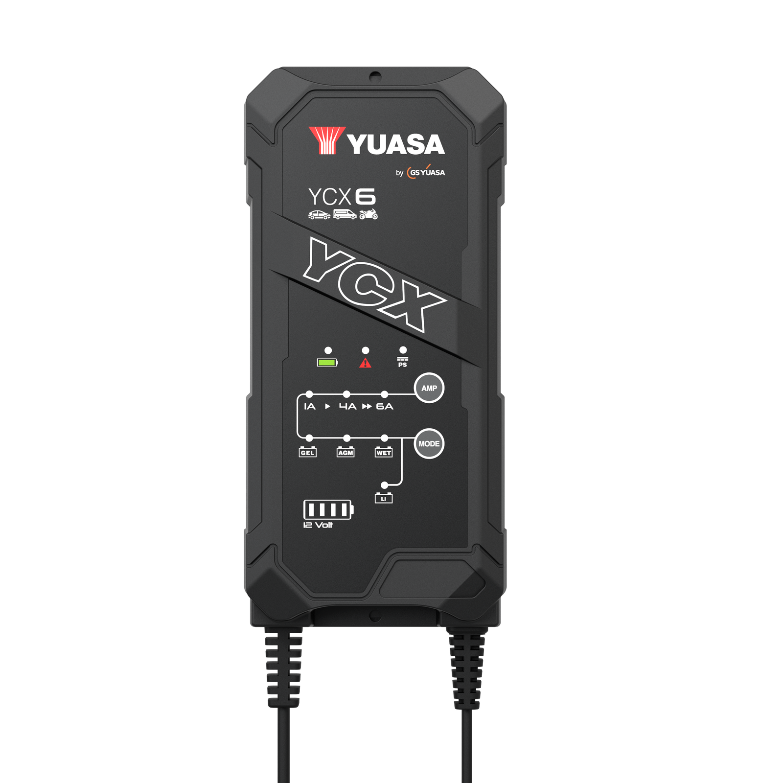 Caricabatterie 12V 6A Yuasa YCX6 con carica di mantenimento anche per batterie a