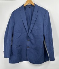 J. Crew Ludlow Larusmiani Italy Blazer Jacket Navy Blue 42 R