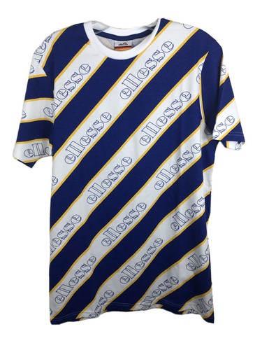 Ellesse Blue White Yellow Striped 